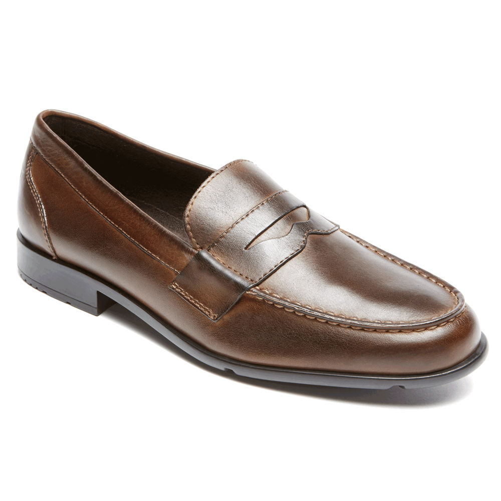 Mocassins Rockport Homem Marrom Escuro - Classic Penny - 76894EPJZ